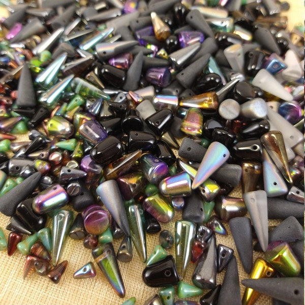 Grab Bag of Glass Daggers, Gumdrops and Spikes   MIX4090