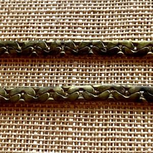 Vintage Brass Flat Chain