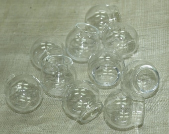 Set of Ten 25mm Glass Globes for Mini Terrariums, Keepsakes, etc. GLB5000