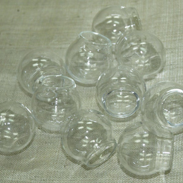 Ensemble de dix globes en verre de 25 mm pour mini-terrariums, souvenirs, etc. GLB5000