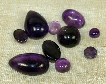 Grab Bag of Small Amethyst Cabochons