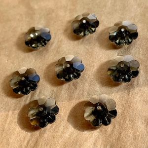 Vintage Swarovski Black Diamond Margaritas, 12mm