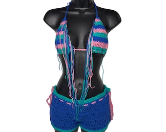 Cobalt Kiss Fringe Set