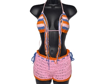 Peachy Pop Fringe Set