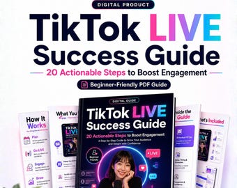 Guía en PDF de TikTok LIVE: 20 pasos para mejorar la interacción y consejos para creadores principiantes que desean hacer transmisiones en vivo.