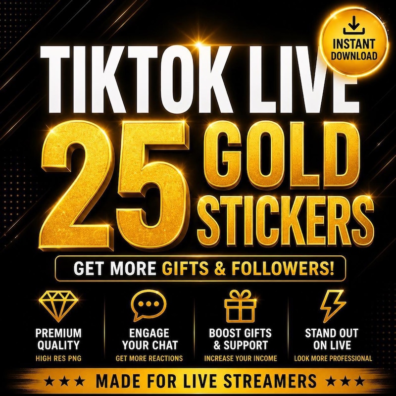 Stream Sticker Examples Tiktok Live Stream Stickers - Etsy