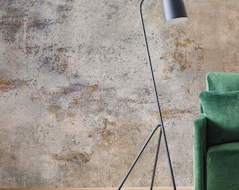 Papel pintado con textura de hormigón, mural de pared industrial, papel pintado con efecto cemento grunge para interiores modernos.