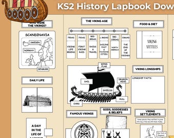 Pakiet historyczny Wikingów KS2 | Zeszyt ćwiczeń do druku