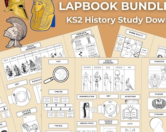 Ancient History KS2 Science Lapbook Bundle | Egypt | Greece | Rome | Digital Download