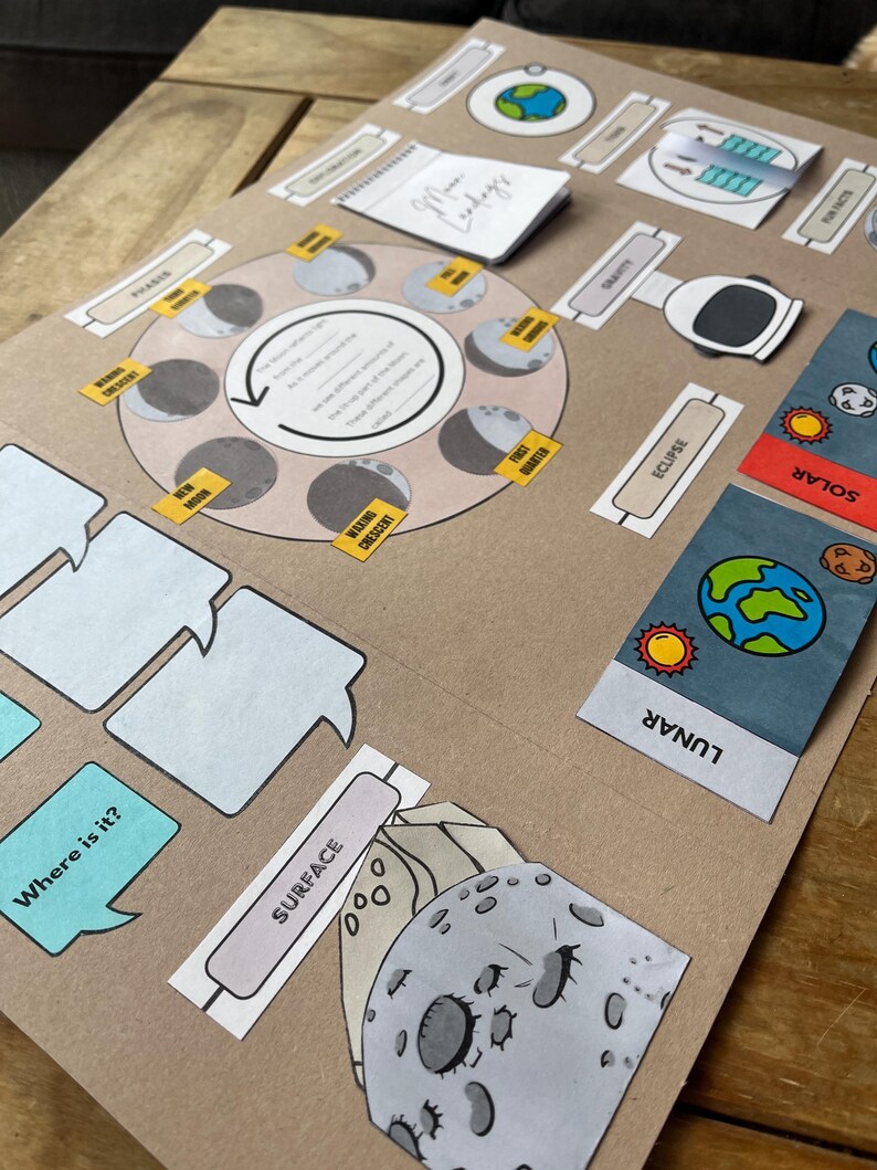Moon Study Lapbook Download | Printable | Creative Activity ...