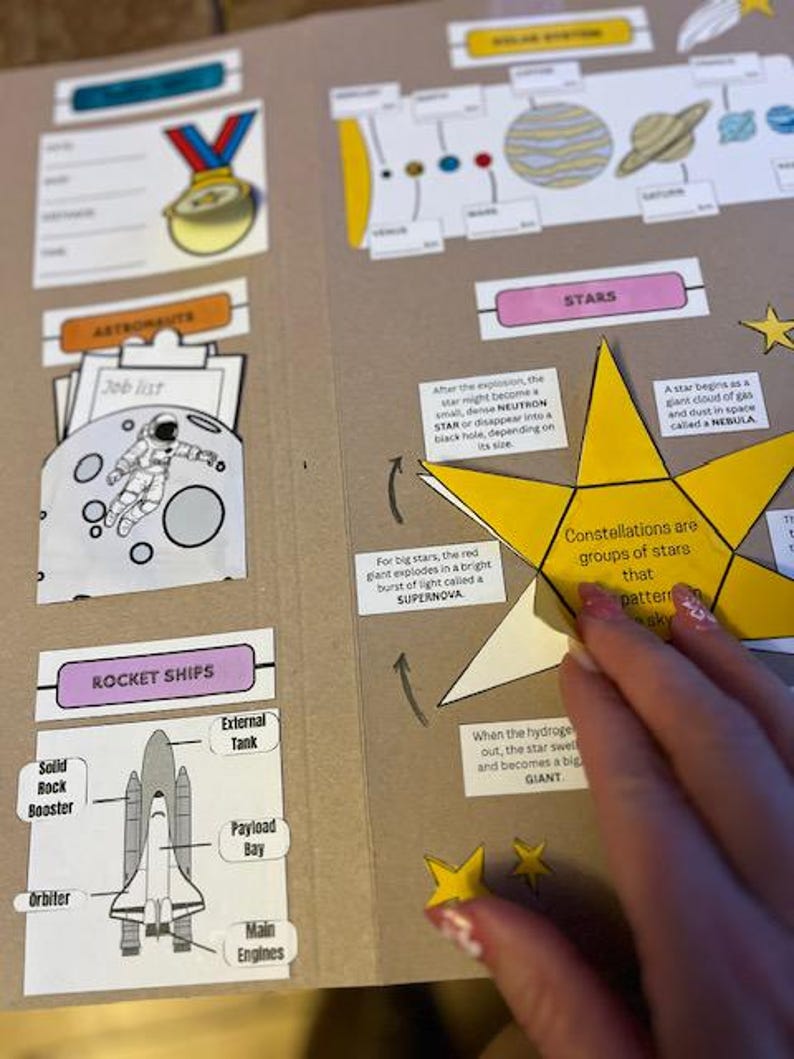 Space Study Lapbook Download | Printable | Creative Activity ...