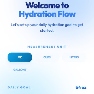 Water Intake Tracker App | Aesthetic Hydration Log | Daily Water Tracker HTML | Drink Reminder Log | Wellness Plan| Digital Self Care Tool