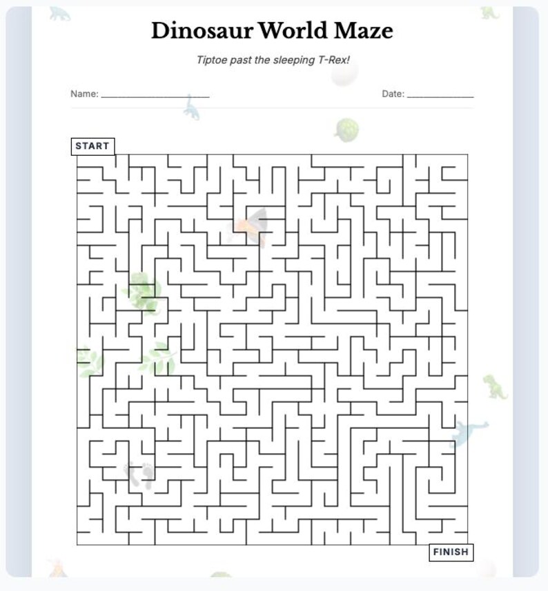 Maze Generator Worksheet | Kids Activity Sheets, Easy to Hard Mazes