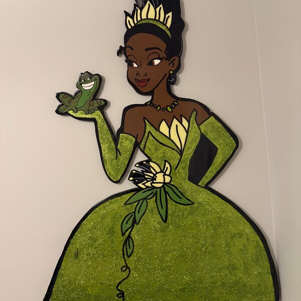 Prinzessin Tiana Holz Cut Out