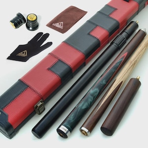 CUESOUL 57&quot; 3/4 Jointed Snooker Cue with 2 Extensions and Cue Case-Free Shipping