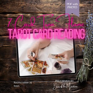 Lecture du tarot des flammes jumelles | Connexion de l'âme et énergie syndicale | Lecture d'amour numérique de 7 cartes avec message personnalisé et PDF
