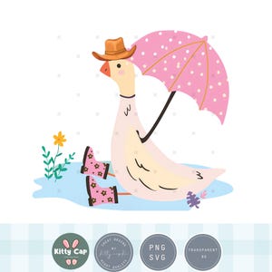 Silly Goose with umbrella PNG SVG, Silly Goose Meme Shirt, Silly Goose SVG file for Cricut funny svg Goose shirt svg digital download
