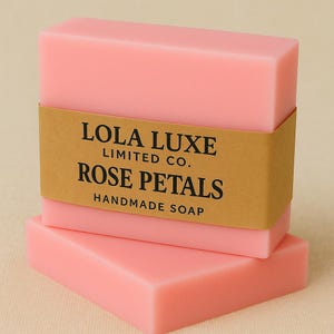 Rose Petals Goat Milk Soap – Handmade Rose Soap Bar | Moisturizing Rose Petal Skincare | Floral Scent Soap for Face & Body