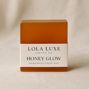 Honey Glow Soap – Handgemaakte honingreep voor een stralende huid | Geheel natuurlijke vochtinbrengende zeep | Gentle Glow gezichts- en lichaamsreiniger