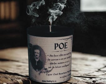 EDGAR ALLEN POE Dark Academia Soy Candle Collection - Gothic Poetry - Literary Candle