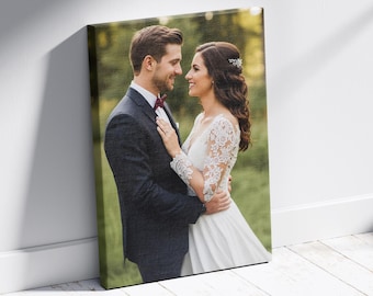 Custom Family Portrait Canvas Print | Personalized Photo Canvas | Your Photo on Gallery Wrap Canvas Wall Art | Made in USA