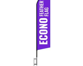 16 ft Custom Feather Flag: Outdoor Advertising Banner with Ground Stake