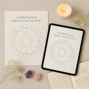 Personalized Birth Chart Reading  – Sun Moon Rising Astrology Report – Love, Career & Life Purpose Insight