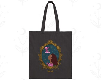 Moonlit Muse Tote Bag - Celestial Everyday Canvas Tote