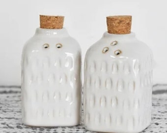 Glazed Salt & Pepper Shakers