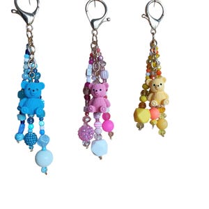 Colourful Bear bag charm/accessories