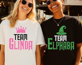 Wicked Friends Shirt: Team Glinda and Elphaba, Wizard of Oz Musical