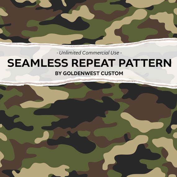 Woodland Army Camo, Seamless Patterns, Camouflage Pattern