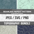 Topography Background Svg Png, Seamless Topography Pattern SVG, Map Repeat Pattern PNG, Topography SVG, Map art, Topography Digital Paper