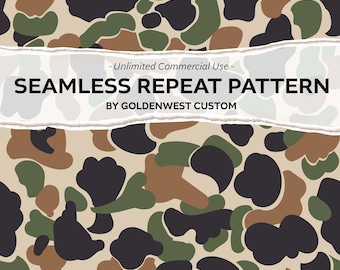 Old School Camo, Camouflage Pattern, Duck Camo Pattern, Hunting Camo Graphic, Digital Download for Hunting, Camo Seamless Pattern, Camo png