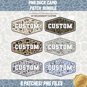 Camo Patch Png, Duck Camo Patches, Duck Camo PNG, Hunting Camo PNG, Digital Download, Custom Camo Patch, Camo Badge Clipart Png, Patch Png
