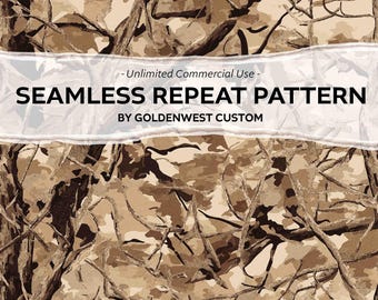 Camo Seamless Pattern, Woods Hunting Designs, Seamless Camo, Camo Jpeg, Hunting PNG, Outdoor Camouflage, Camo PNG, Tree Camo, Vintage Camo