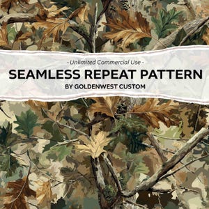 Realistic Tree Camo, Woods Hunting Designs, Seamless Patterns, Country, Real Camo PNG, Camo Pattern, Camo PNG, Hunting, Leaf Tree Camo