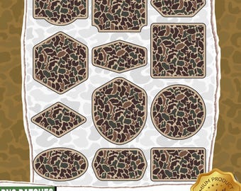 Camo Patch Png, Duck Camo Patches, Duck Camo PNG, Hunting Camo PNG, Digital Download, Old School Camo, Vintage Camo, Patch Sublimation Png