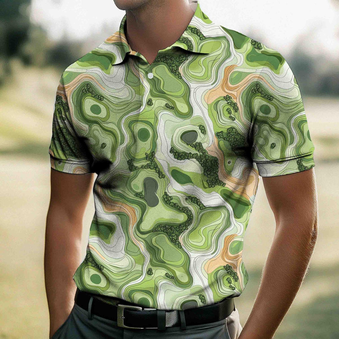 Golf Seamless Pattern, Topography Map, Golfing Digital Paper, Golf ...