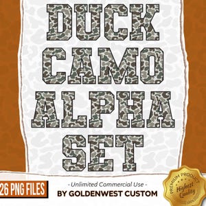 Camo Alphabet PNG, Duck Camo Alphabet, Old School Camo Alpha Set Png, Digital Download, Old School Camo, Vintage Camo Alpha Set, Hunting Png