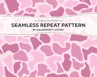 Pink Camo Pattern, Old School Camo Duck, Pink Duck Camo Design, Hunting Camo Graphic, Duck Camo Pink Patch, Vintage Camo Seamless Retro Camo