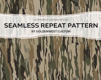 Tree Camo Seamless Pattern, Woods Hunting Designs, Seamless Camo, Country, Hunting PNG, Outdoor Camouflage, Camo PNG, Hunting, Vintage Camo