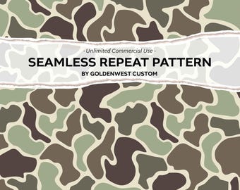 Camo Pattern, Old School Camo Duck, Duck Camo Design, Hunting Camo Graphic, Duck Camo Patch, Vintage Camo Seamless, Retro Camo, Woods Camo