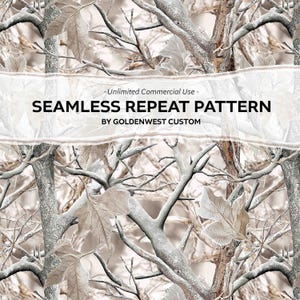 Realistic Tree Camo, Winter Camo, Camo Seamless Pattern, Hunting Png, Real Camo PNG, Camo Pattern, Camo Design, Hunting, Camo Sublimation