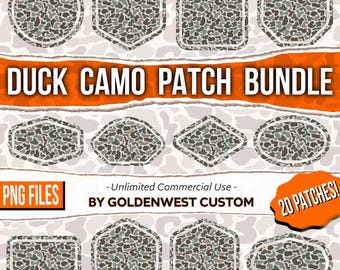 Camo Patch Png, Duck Camo Patches, Duck Camo PNG, Hunting Camo PNG, Digital Download, Old School Camo, Vintage Camo, Patch Sublimation Png