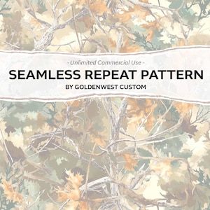 Realistic Tree Camo, Woods Hunting Designs, Seamless Patterns, Country, Real Camo PNG, Outdoor Camouflage, Camo PNG, Washed Tree Camo
