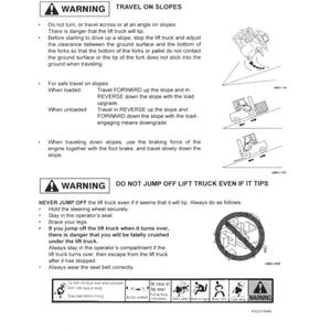 KOMATSU Fg20 Fg25 Fg30 More Forklift Operation Maintenance Manual - Bound image 11