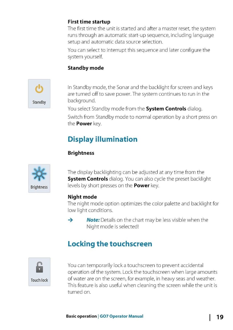 SIMRAD Go7 Fish Finder Plotter Operator Manual - Loop Binder - Tough Covers immagine 10