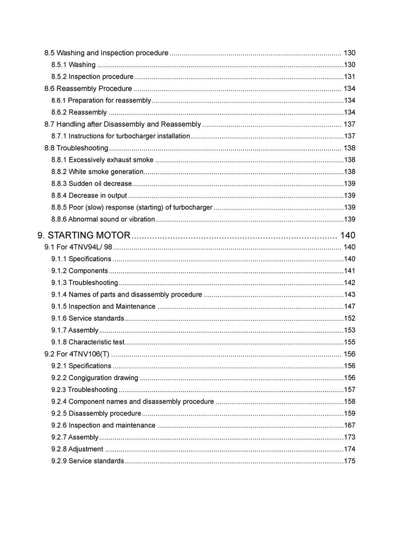 KOMATSU Yanmar 3D82AE 4D88E S4D106 And More Diesel Engine Shop Manual, Foldouts image 6