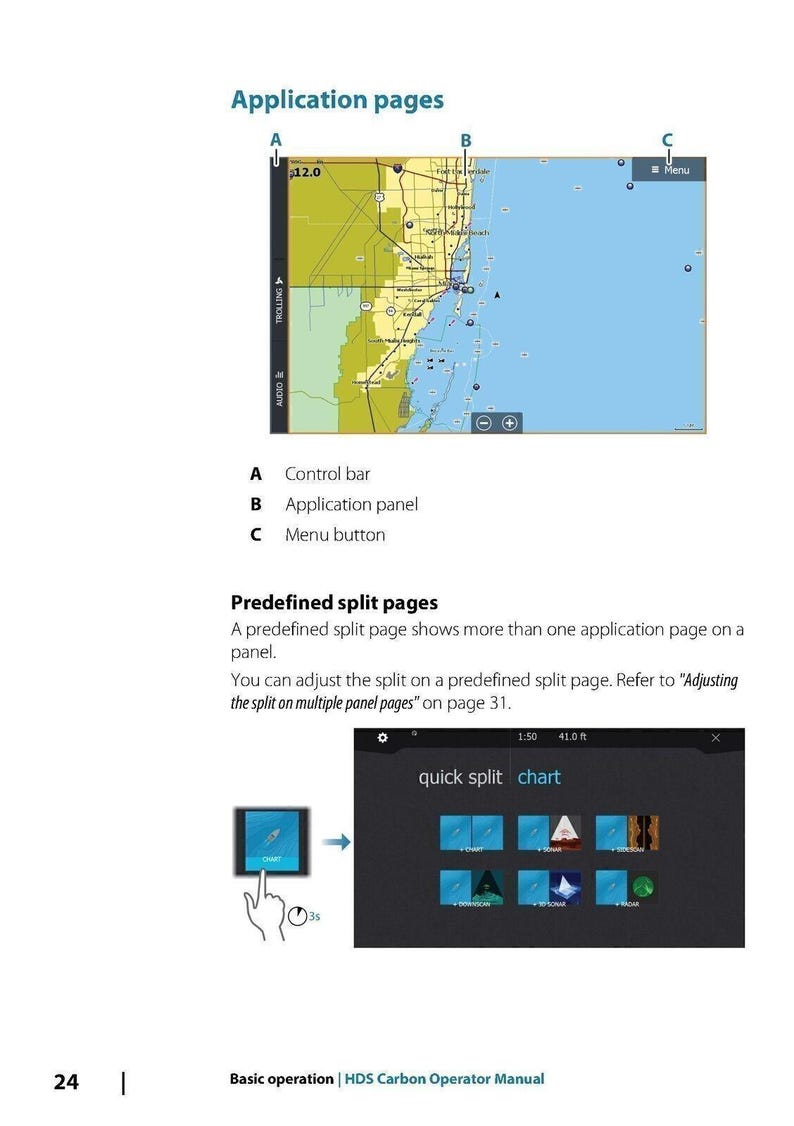 LOWRANCE Hds Carbon User Manual Fish Finder Chart Plotter Binding & Jacket imagem 5